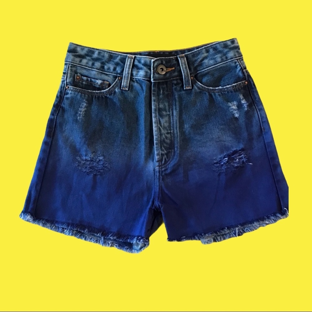 John John Lab denim dipped Dyed shorts